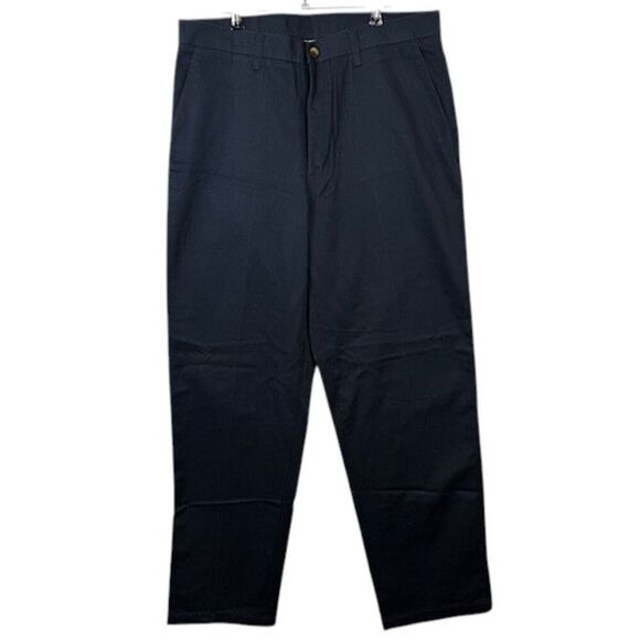Timber Creek Navy Blue Flat Front Men's Trousers Khakis Chinos Size 34x34 - Picture 1 of 12